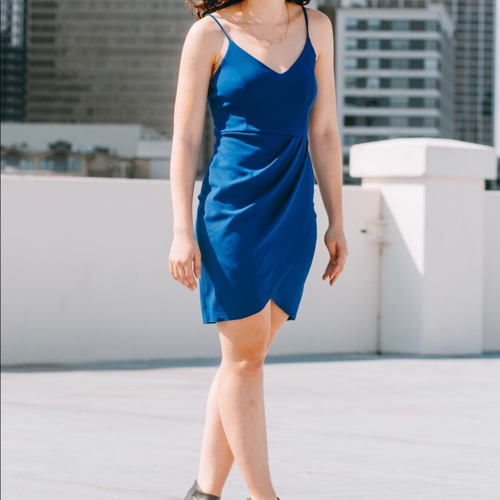 Lulus Forever Your Girl Royal Blue Bodycon